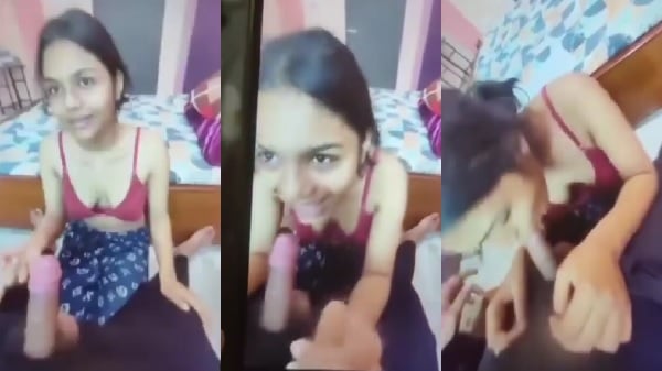 Shy girl ka blowjob video funny hindi conversation k sath