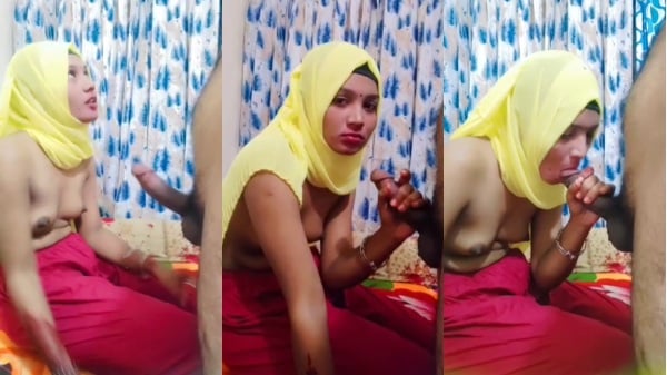 Newlywed muslim wife ka hot blowjob video